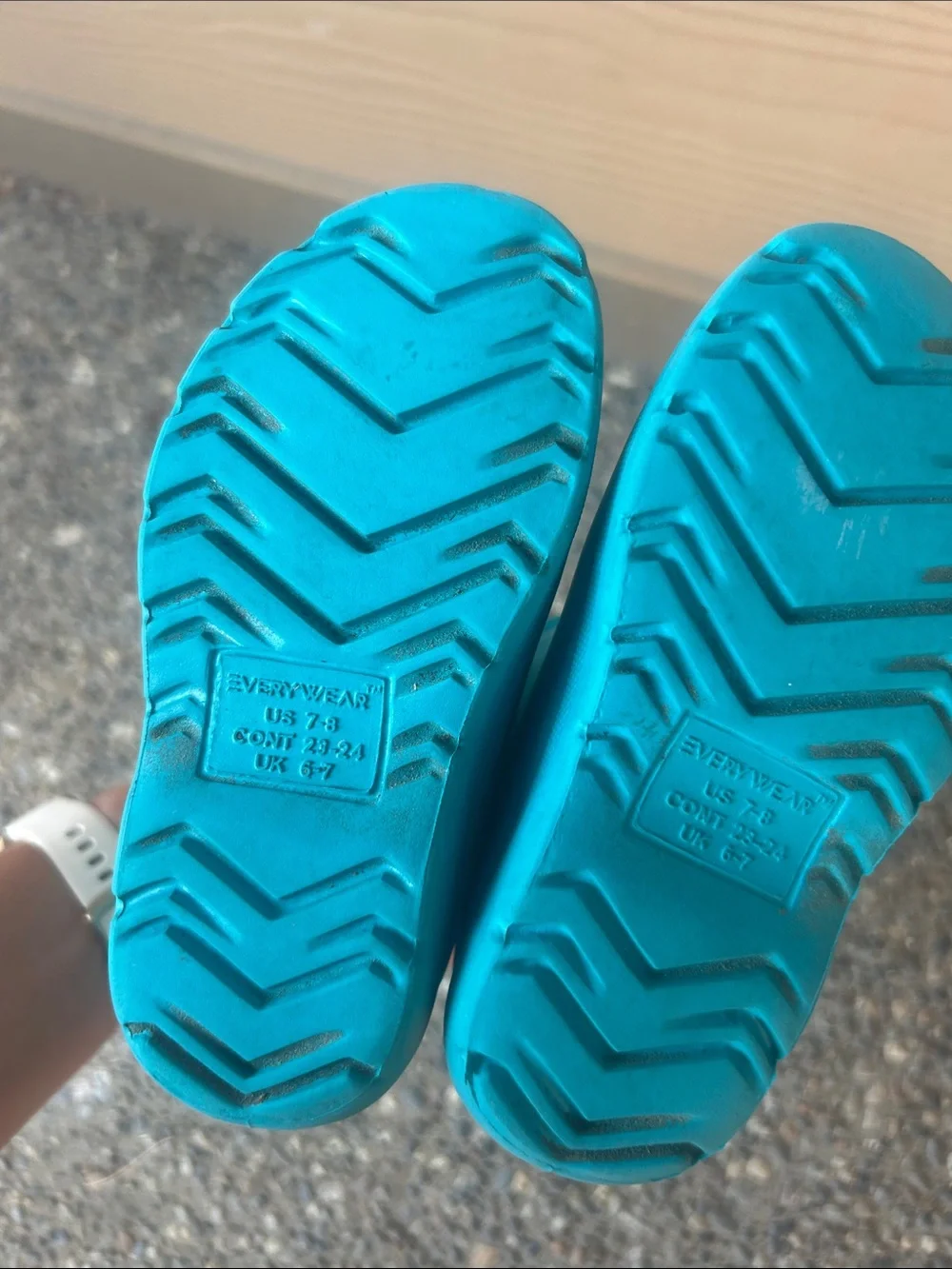 Kids Teal Rain Boots